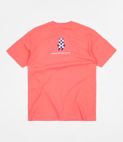 Frog Skateboards Please Don't Quit T-Shirt - Coral