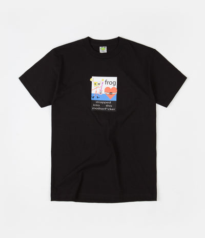 Frog Strapped In T-Shirt - Black