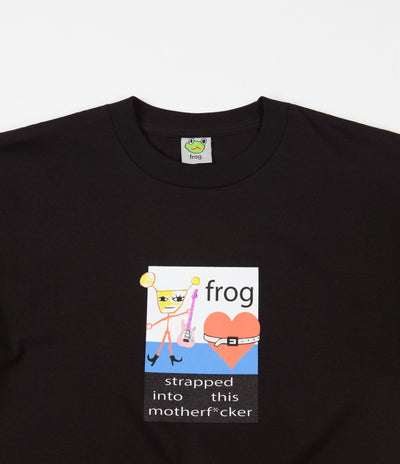 Frog Strapped In T-Shirt - Black