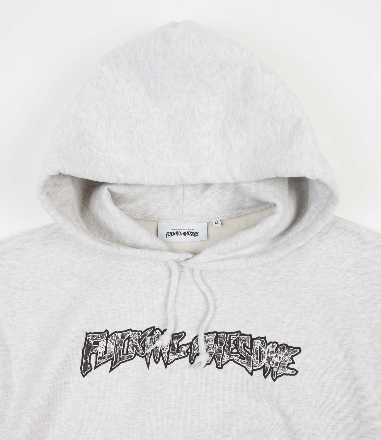 Fucking Awesome Acupuncture Stamp Hoodie - Heather Grey | Flatspot