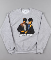 Fucking Awesome Brothers Crewneck Sweatshirt - Heather Grey