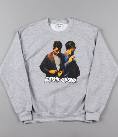 Fucking Awesome Brothers Crewneck Sweatshirt - Heather Grey