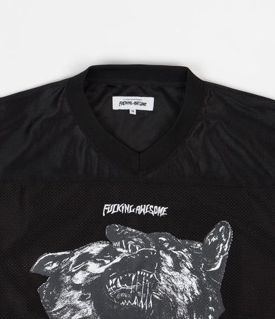 Fucking Awesome Dogs Football Jersey - Black