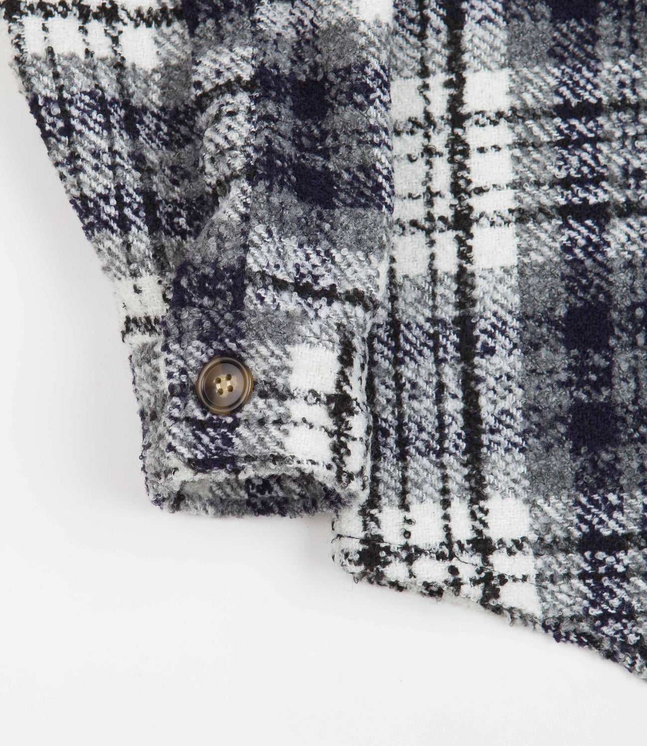 Fucking Awesome Heavy Flannel Overshirt - Navy / White