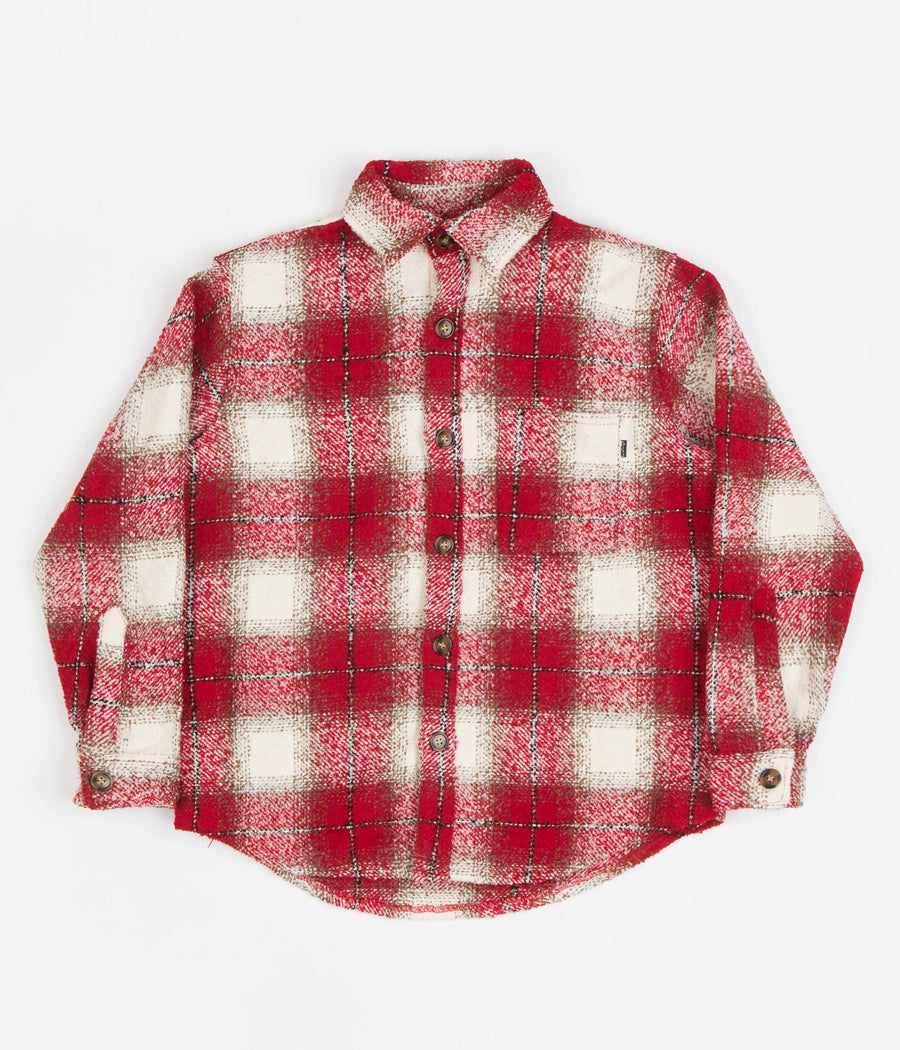 Fucking Awesome Heavy Flannel Overshirt - Red / White