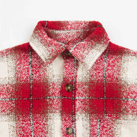 Fucking Awesome Heavy Flannel Overshirt - Red / White thumbnail