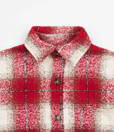 Fucking Awesome Heavy Flannel Overshirt - Red / White