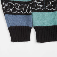Fucking Awesome Inverted Wanto Brushed Crewneck Sweatshirt - Black / Multi thumbnail
