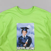 Fucking Awesome Kevin Class Photo T-Shirt - Lime thumbnail