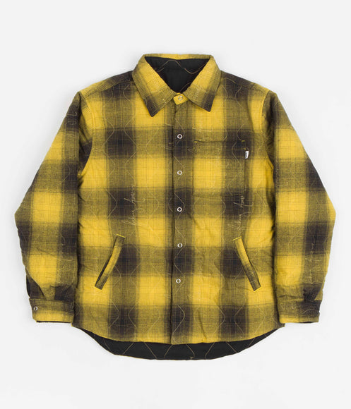 Fucking Awesome Lightweight Reversible Flannel Jacket - Yellow / Black