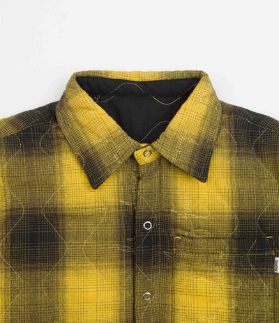 Fucking Awesome Lightweight Reversible Flannel Jacket - Yellow / Black