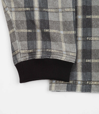 Fucking Awesome Printed Plaid Shirt - Black / Grey