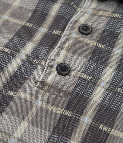 Fucking Awesome Printed Plaid Shirt - Black / Grey