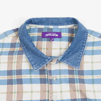 Fucking Awesome Printed Plaid Shirt - White / Blue thumbnail