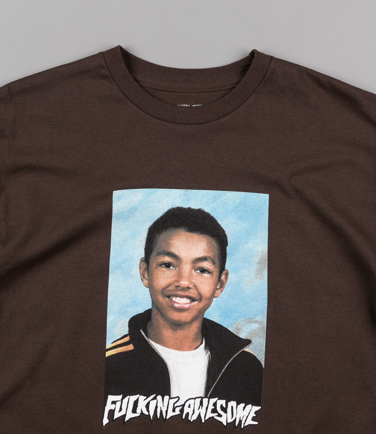 Fucking Awesome Sage Class Photo T-Shirt - Chocolate