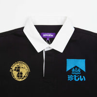 Fucking Awesome Sponsored Outline Rugby Shirt - Black thumbnail