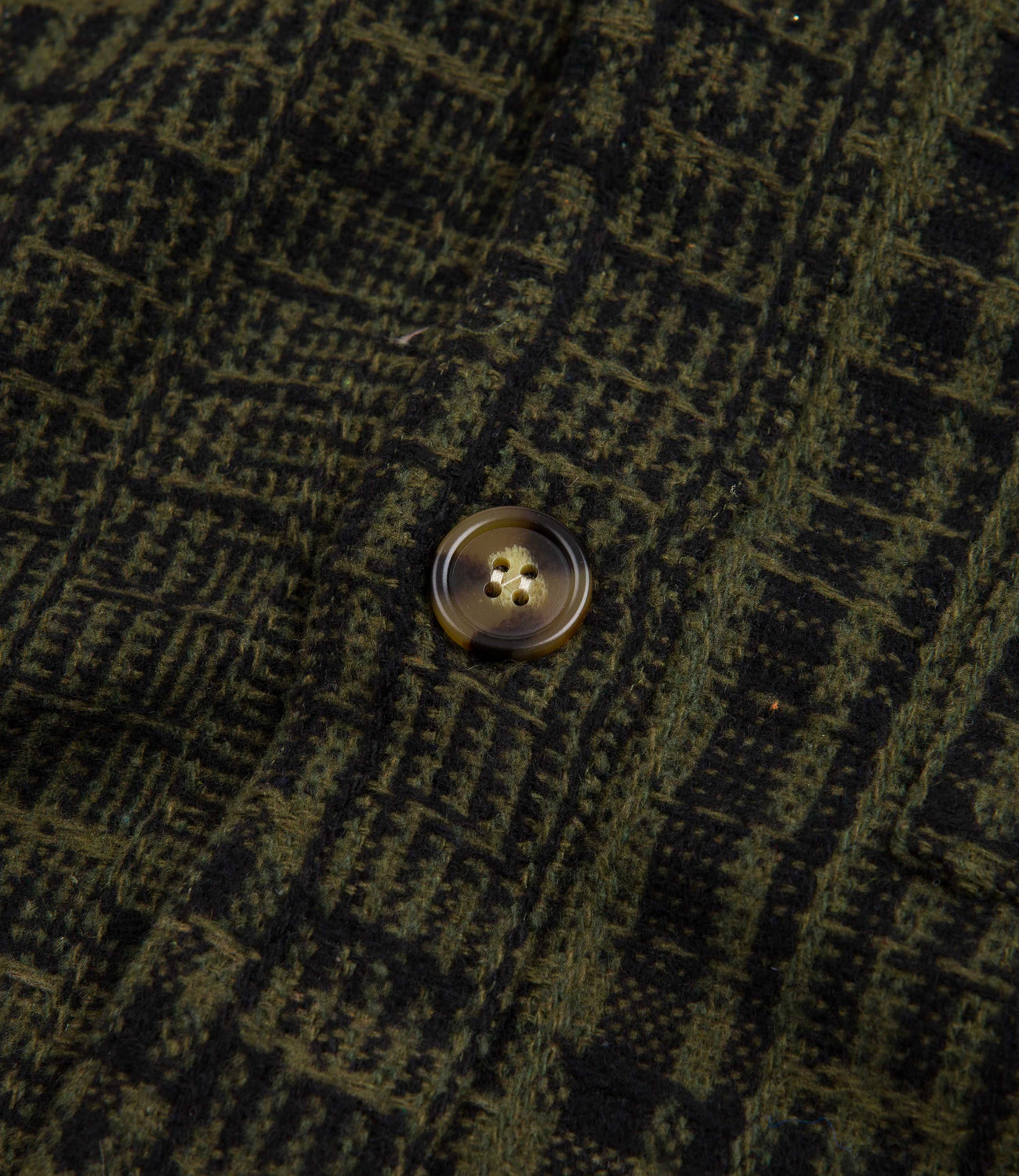 【FUCKING AWESOME】 WOOD DUCK FLANNEL SHIRT GREEN/BLACK Fucking Awesome Wood Duck Oversized Flannel Shirt - Green