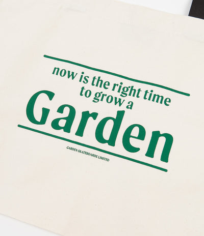 Garden Canvas Tote Bag - Natural