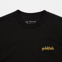 Girl Goldfish Embroidered T-Shirt - Black thumbnail