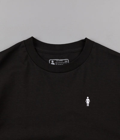 Girl Micro OG Embroidered T-Shirt - Black