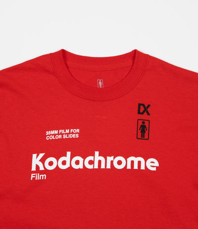 Girl x Kodak Kodachrome Long Sleeve T-Shirt - Red