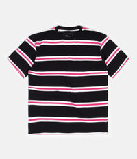Good Measure M-4 Surf Stripe T-Shirt - Black / Pink
