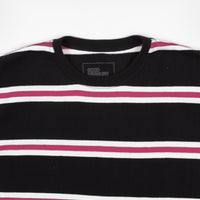 Good Measure M-4 Surf Stripe T-Shirt - Black / Pink thumbnail