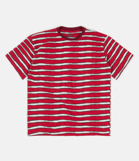 Good Measure M-4 Surf Stripe T-Shirt - Red / Black