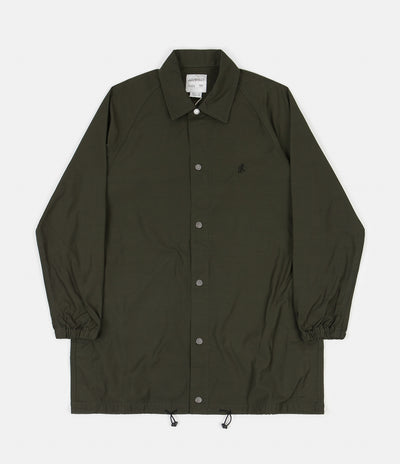 Gramicci Back Satin Coaches Jacket - Deep Olive