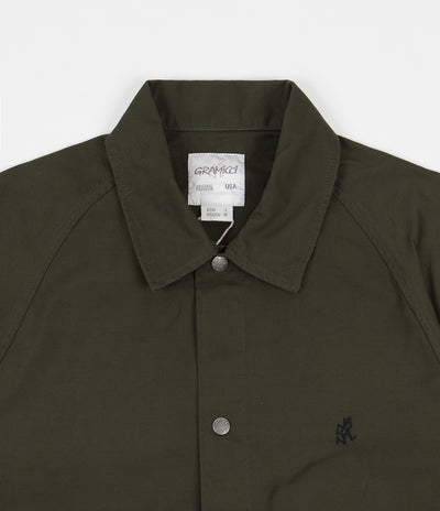 Gramicci Back Satin Coaches Jacket - Deep Olive