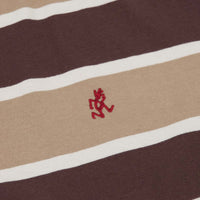 Gramicci One Point Slit T-Shirt - Dark Brown / Beige thumbnail