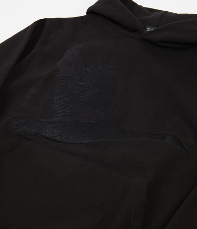Grand Collection Embroidered Goose Hoodie - Black