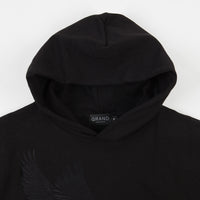 Grand Collection Embroidered Goose Hoodie - Black thumbnail
