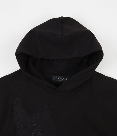 Grand Collection Embroidered Goose Hoodie - Black