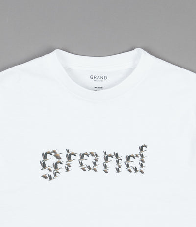 Grand Collection Flock T-Shirt - White