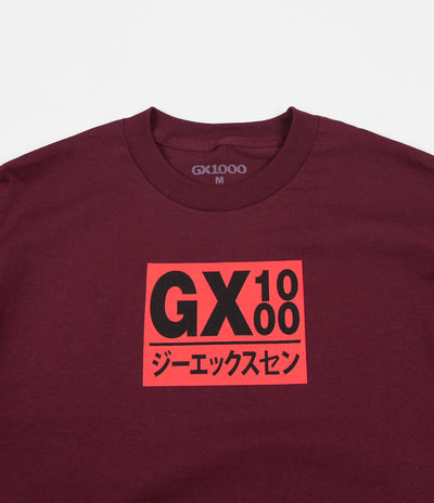 GX1000 Japan T-Shirt - Maroon