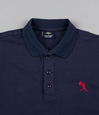 Helas Baller Long Sleeve Polo Shirt - Navy