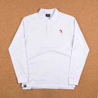 Helas Baller Long Sleeve Polo Shirt - White thumbnail