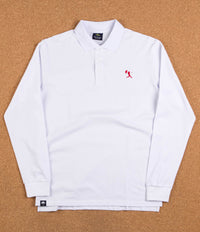 Helas Baller Long Sleeve Polo Shirt - White