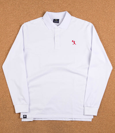 Helas Baller Long Sleeve Polo Shirt - White