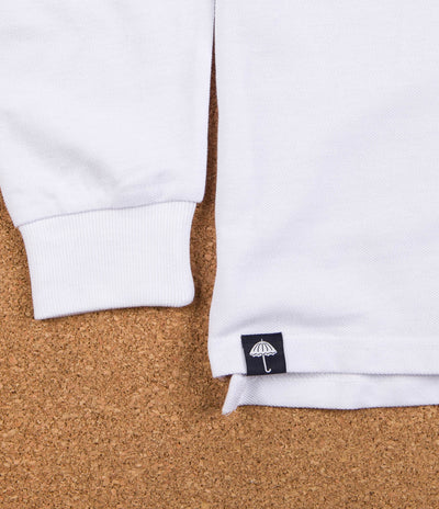 Helas Baller Long Sleeve Polo Shirt - White
