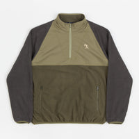 Helas Baller Quarter Zip Sweatshirt - Green / Taupe thumbnail