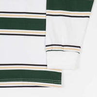 Helas Bandes Long Sleeve T-Shirt - White / Green thumbnail