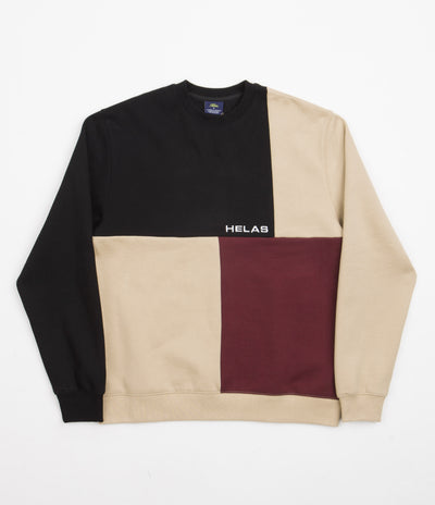 Helas Carre Crewneck Sweatshirt - Beige / Multi