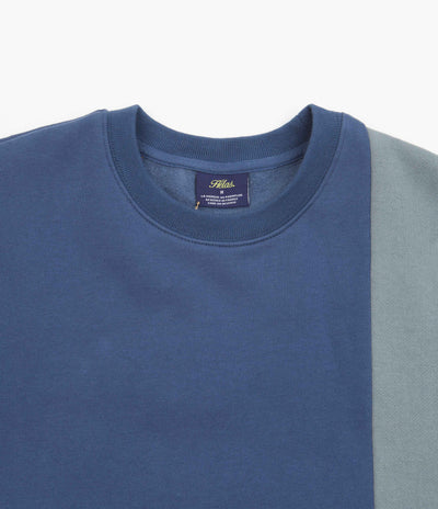 Helas Carre Crewneck Sweatshirt - Blue / Multi