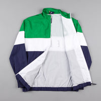 Helas Corner Tracksuit Jacket - Navy Blue / White / Green thumbnail