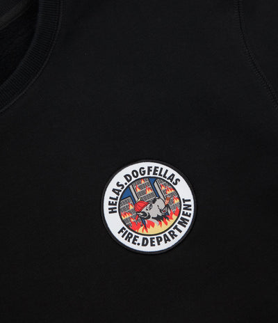 Helas Fire Department Crewneck Sweatshirt - Black