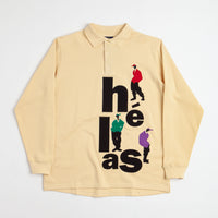 Helas Jazzy Long Sleeve Polo Shirt - Pastel Yellow thumbnail