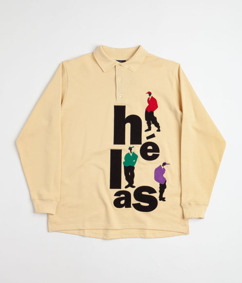 Helas Jazzy Long Sleeve Polo Shirt - Pastel Yellow