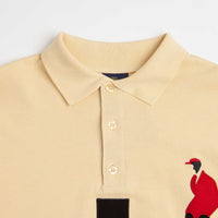 Helas Jazzy Long Sleeve Polo Shirt - Pastel Yellow thumbnail